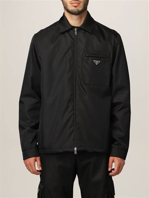 prada black jacket mens